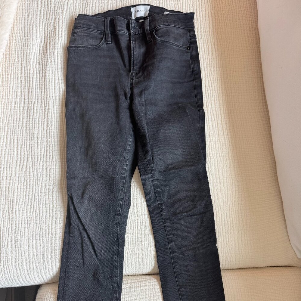Frame Washed Black Jeans